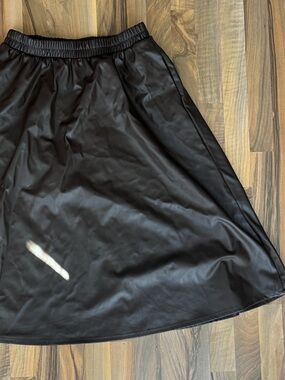 a new day chocolate / dark brown full midi skirt, medium, like new condition